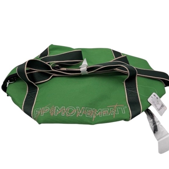 Free People Good Sport Duffle Bag Green FP Movement Gym Travel Weekender - Picture 4 of 8